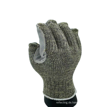 Hot Sale Anti Cut Kuh geteilt Leder verstärken Schnittfestigkeit Industrielle Sicherheitsarbeit Handschuhe